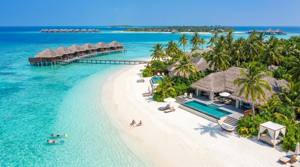 Maldives overwater villas