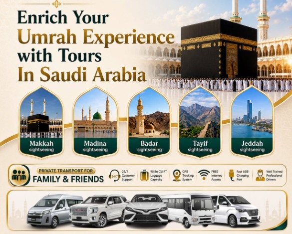 Private transport and vehicle hire for Saudi Arabia tours